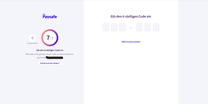 mypaysafe registrierung sms-verifizierung
