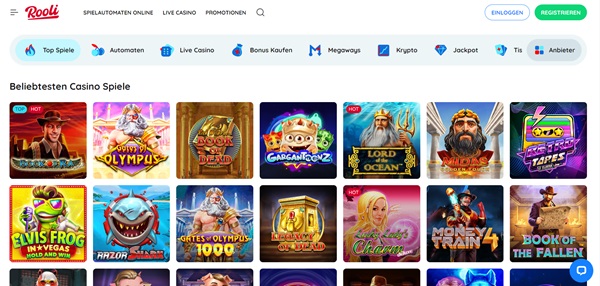 Rooli Casino ohne Einschränkungen