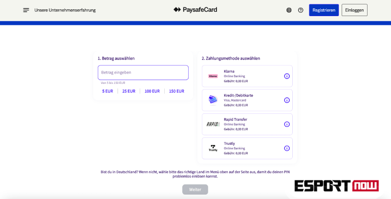 Kauft eine Paysafecard für Casinos ohne Verifizierung