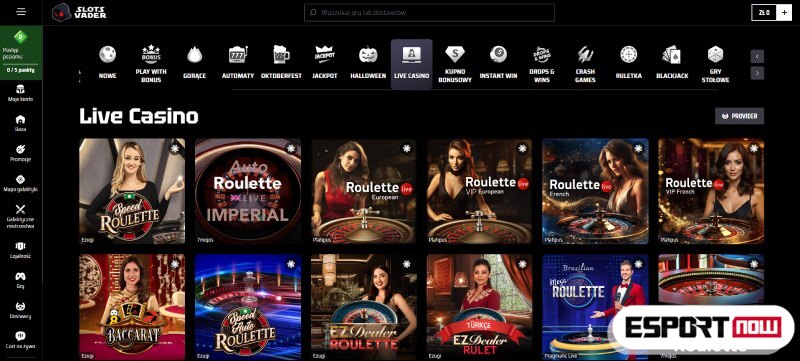 живые казино в Польше