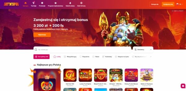 HitNSpin kasyno startpagina