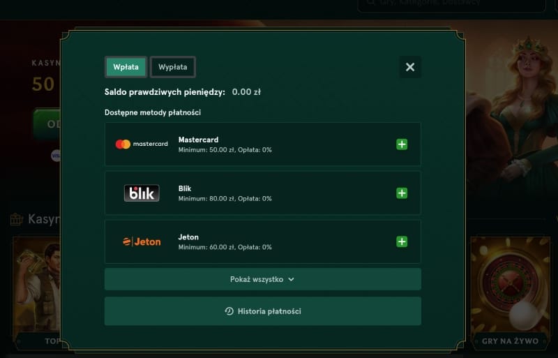 Jak grać w Casinia Casino: krok 3