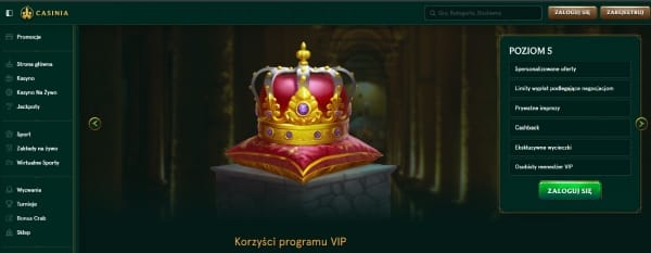 VIP Program  Casinia Casino