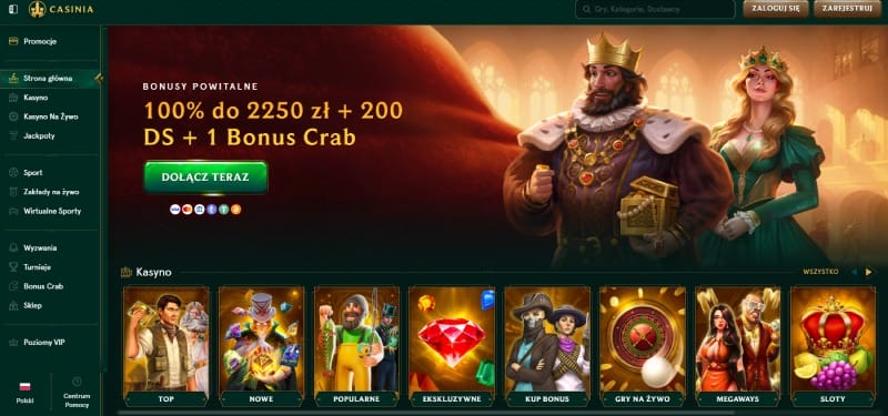 Recenzja Casinia Casino