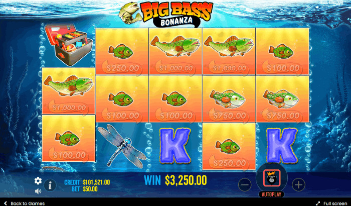 Online casino gokkast Big Bass Bonanza