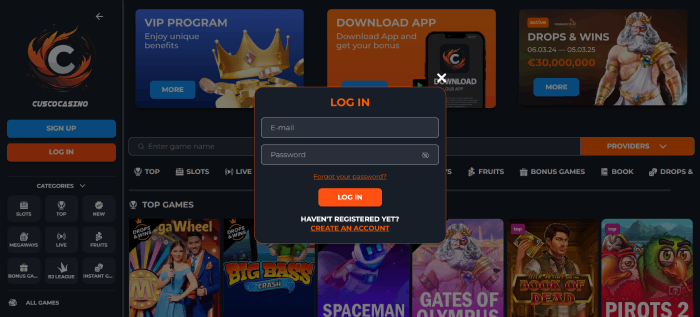 Cusco Casino zonder cruks inloggen