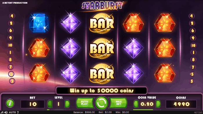 Online casino gokkast Starburst