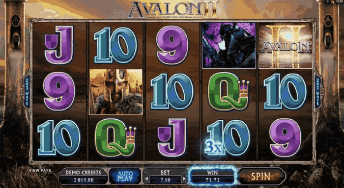 Avalon II Microgaming gra kasynowa