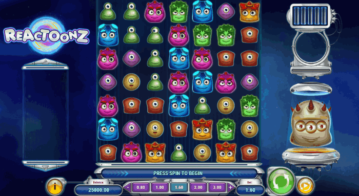 reactoonz playngo gra kasynowa