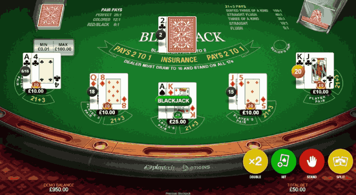 Blackjack gra online od Playtech