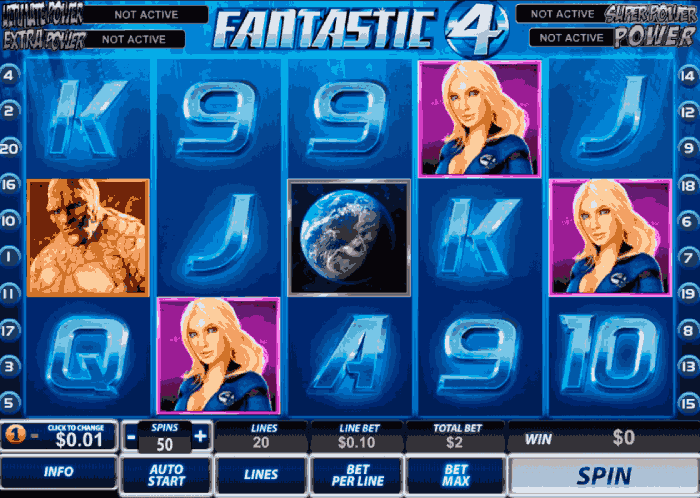 Fantastic Four gra online od Playtech