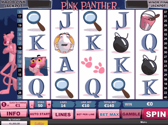 Pink Panther gra online od Playtech