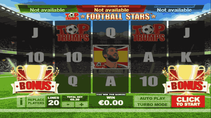 Top Trumps World Football Stars gra online od Playtech