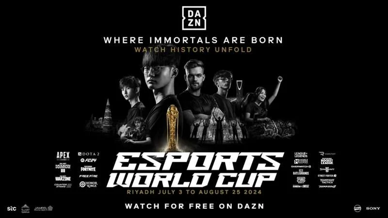 DAZN współpracuje z Fundacją Esports World Cup