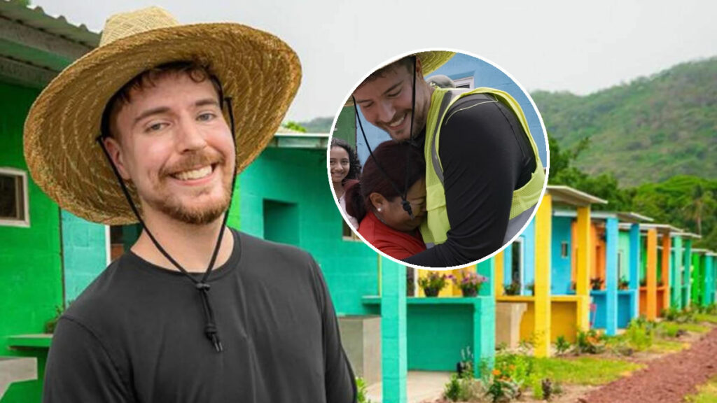 mrbeast wybudowal 100 domow