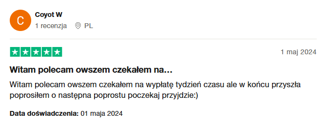trustpilot opinia na temat kasyna spinanga