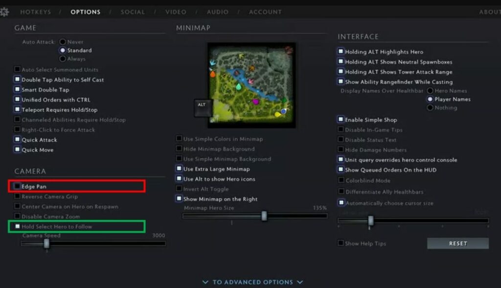 jak zablokować kamerę w dota 2