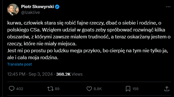 izak odpowiedź