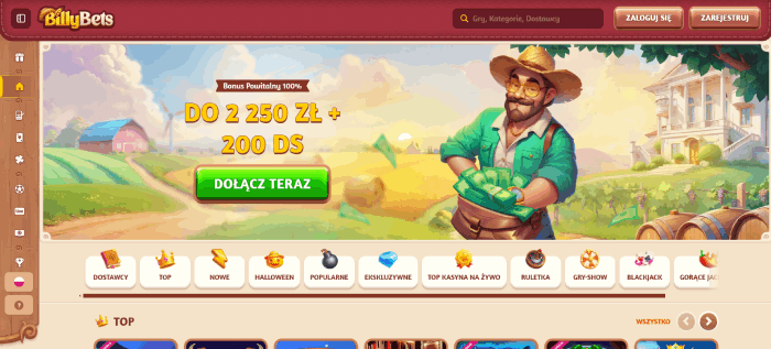 BillyBets: Kasyno online z grą Keno