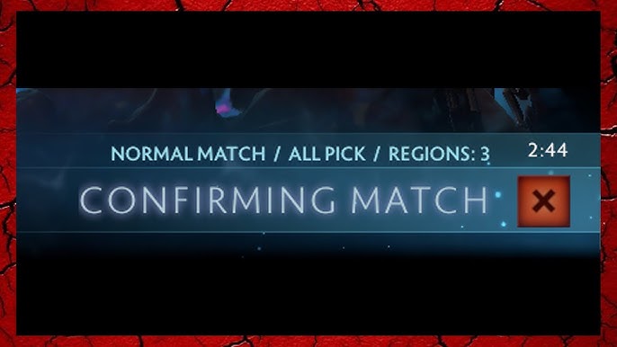 confirming match dota 2