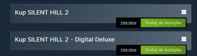 silent hill 2 steam ceny