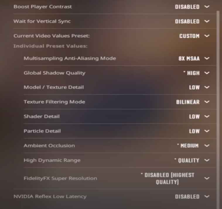 simple ustawienia wideo