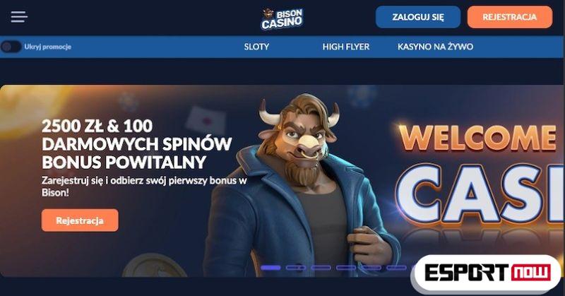 Bison Casino PL glowna strana