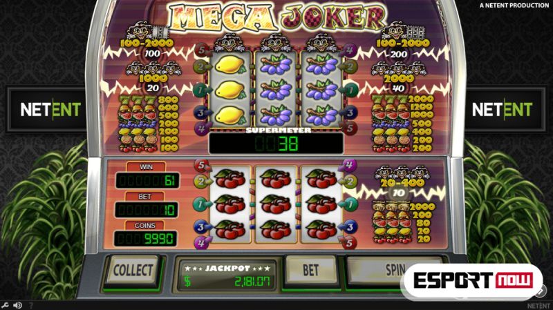 automat o wysokim RTP Mega Joker