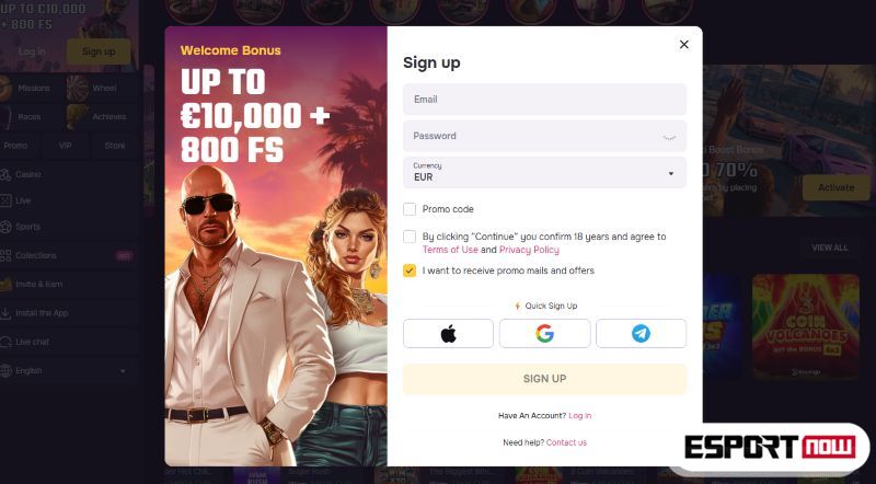 GTBet ESN kasyno online NL rejestracja