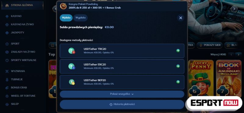 Millioner kasyno PL depozyt 5zl BLIK