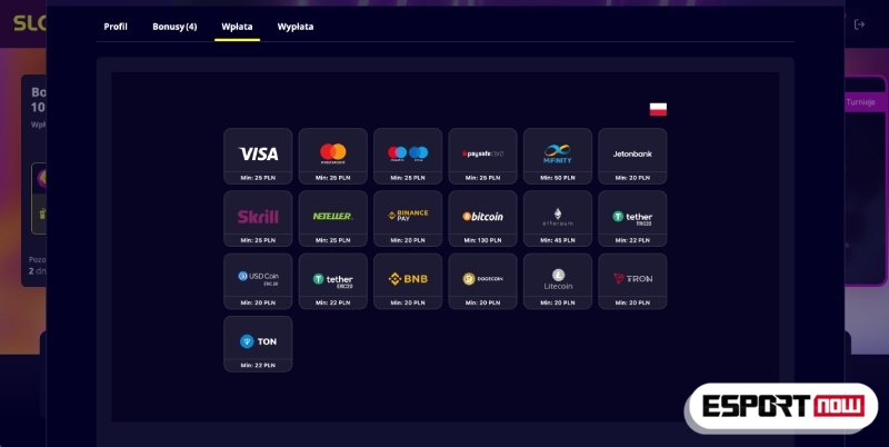 wpłata PayPal u bukmachera