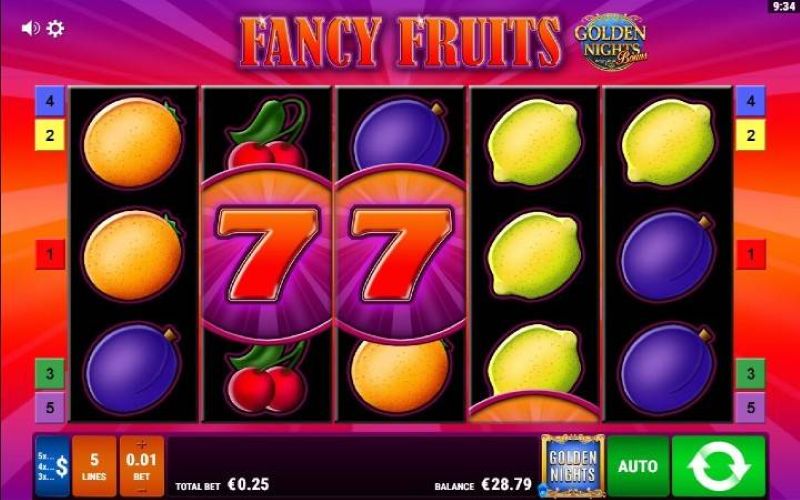Fancy Fruits slot Gamomat