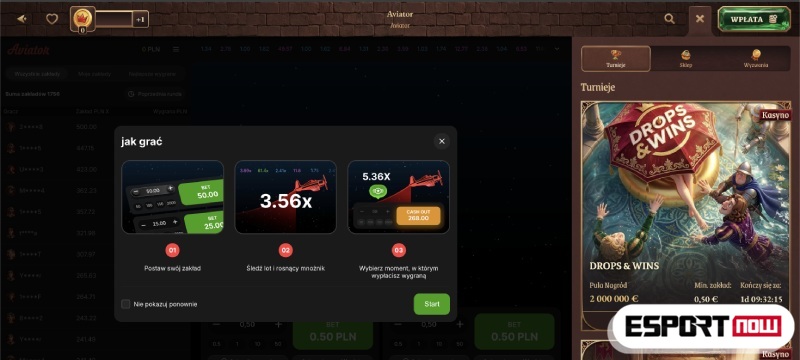 Aviator game play w kasynie online