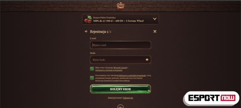 Zarejestruj się w najlepszym kasynie na prawdziwe pieniądze